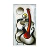 Image 1 : David Schluss, "Guitar Melody" Limited Edition Serigraph, Numbered and Hand Sign