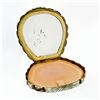 Image 6 : Antique Detailed Enamel Painting Engraved Silver Makeup Powder Shell Shape Box