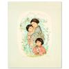 Image 1 : "Leaving the Garden" Limited Edition Lithograph by Edna Hibel, Numbered and Hand