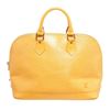 Image 1 : Louis Vuitton Yellow Epi Leather Alma MM Hobo Bag