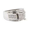 Image 1 : 1.60 ctw Diamond Ring - 14KT White Gold