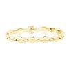 Image 1 : Italian Fancy Link Bracelet - 14KT Yellow Gold