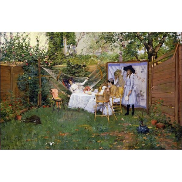 William Merritt Chase - Open Air Breakfast