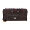 Image 1 : Coach Blue Leather Floral Print Long Zippy Wallet