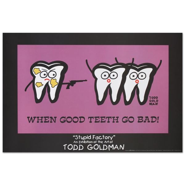 "When Good Teeth Go Bad" Collectible Lithograph (36" x 24") by Renowned Pop Arti