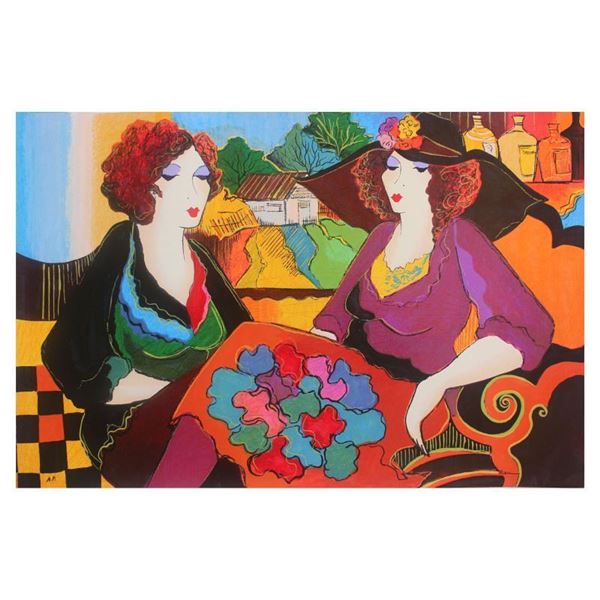 Patricia Govezensky, "Villa Saint Tropez" Hand Signed Limited Edition Serigraph