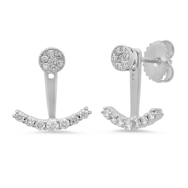 14k Gold 0.41CTW Diamond Earrings, (I1-I2/H-I)