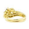 Image 3 : 0.92 ctw Blue Sapphire and Diamond Ring - 18KT Yellow Gold