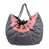 Image 1 : Chanel Blue Red Denim Quiled Stretch Spring Tote Bag