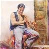 Image 2 : Pino (1939-2010) "Music Lover" Limited Edition Giclee. Numbered and Hand Signed;