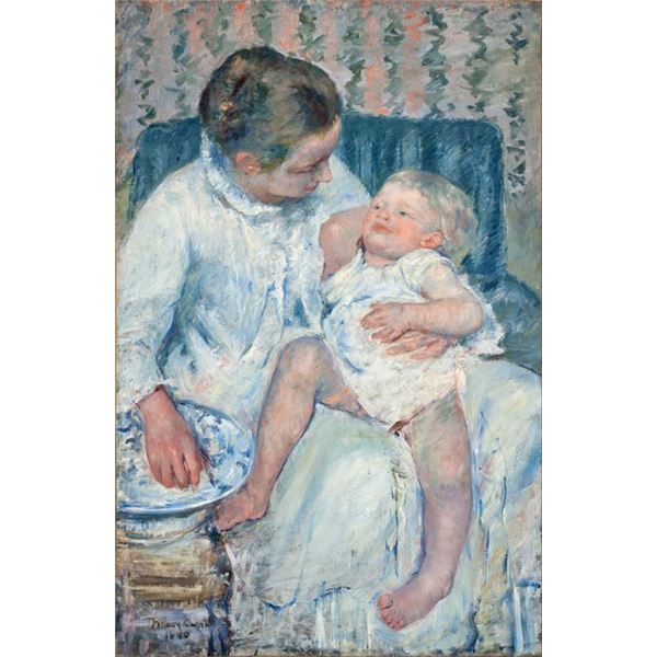 Cassatt - Mother About to Wash Her Sleepy Child