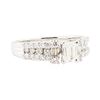 Image 1 : 1.12 ctw Diamond Ring - Platinum