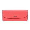 Image 1 : Coach Pink Crossgrain Leather Soft Wallet