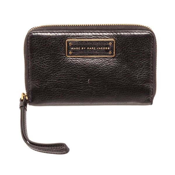 Marc By Marc Jacobs Black Leather Classic Q Wristlet