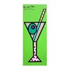 Image 1 : Romero Britto "Green Martini" Hand Signed Limited Edition Giclee on Canvas; Auth