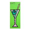 Image 1 : Romero Britto "Green Martini" Hand Signed Limited Edition Giclee on Canvas; Auth