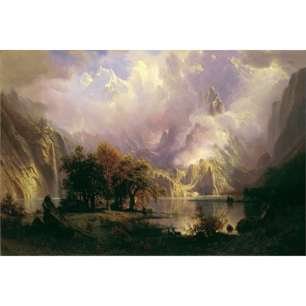 Bierstadt - Rocky Mountain landscape