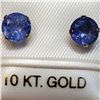 Image 1 : 10K NATURAL TANZANITE(1.8CT) EARRINGS