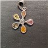 Image 1 : 14K NATURAL FANCY DIAMOND(0.95CT) DIAMOND(0.05CT) PENDANT
