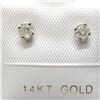 Image 1 : 14K DIAMOND(0.19CT) EARRINGS