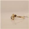 Image 2 : 10K FANCY YELLOW&BROWN DIAMOND(0.36CT) DIAMOND(0.3CT) RING SIZE 6