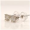 Image 2 : 14K DIAMOND(0.62CT) EARRINGS