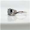 Image 2 : 10K BLACK DIAMOND(1.7CT) DIAMOND(0.08CT) RING SIZE 7
