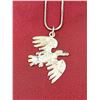 Image 2 : .925 SILVER NECKLACE WITH FIRST NATIONS WEST COAST PENDANT & EARRINGS