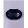 Image 2 : EXQUISITE AFRICAN MEENA ART ON QUALITY NATURAL ROUGH SAPPHIRE 386.70CT, 53 X 37 X 19MM, MADAGASCAR