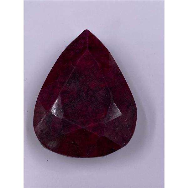 QUALITY ROUGH MINERAL POLISHED RUBY 435.00CT - 87.00G, 57 X 44 X 23MM, MADAGASCAR