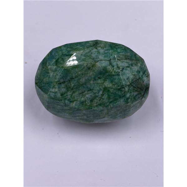 QUALITY ROUGH MINERAL POLISHED EMERALD 442.65CT - 88.53G, 48 X 35 X 31MM, BRAZIL