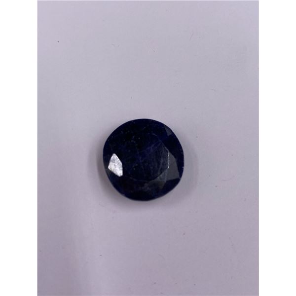 ROUGH POLISHED SAPPHIRE 22.25CT, BRILLIANT ROUND CUT, MADAGASCAR