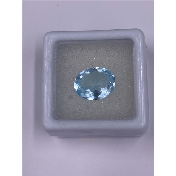 FANTASTIC BLUE TOPAZ 5.00CT, 12.07 X 9.88 X 5.03MM, SKY BLUE COLOUR, OVAL CUT, CLARITY VVS, ORIGIN