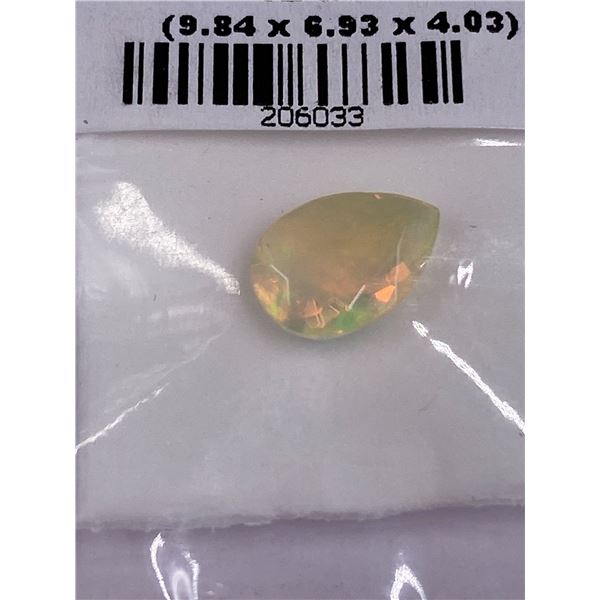 FACETED RAINBOW WELO OPAL 1.19CT, 9.84 X 6.93 X 4.03MM, RAINBOW MULTI COLOUR, PEAR CUT, CLARITY