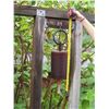 Image 10 : Metal Wind Bell, Red & Brown, Maker's Mark, 6.5" Dia, 27"H