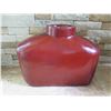 Image 2 : Asian Clay Red Oblong Vase 17"W 13"H