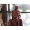 Image 2 : Wood Carved Fu Manchu Statue 12" Tall