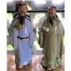 Image 1 : Pair Chinese Porcelain Statues, Male Figures 12"Tall