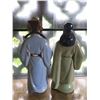 Image 8 : Pair Chinese Porcelain Statues, Male Figures 12"Tall