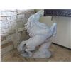 Image 9 : Stone Carved Horse Statue 18" W, 24.5" Tall