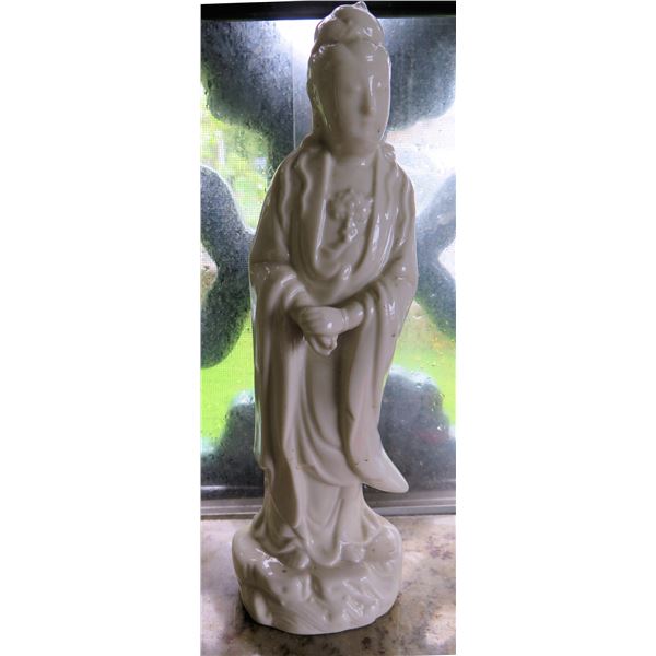 Asian Porcelain Statue 10"Tall