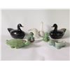 Image 2 : Qty 7 Ceramic Animal Figurines, Black Ducks Covered Dish