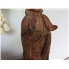 Image 8 : Tall Carved Wooden Buddha Statue w/ Shell Ornaments  39"W, 62"H