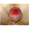 Image 3 : Round Wooden Stand w/Filigree Carving & Curved Legs 10"Dia