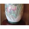 Image 8 : Porcelain Chinese Vase w/Floral Design, Maker's Mark, 19"Tall