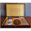 Image 1 : Chinese Porcelain Calligraphy Paint Set in Decorative Wood Box