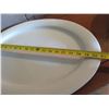 Image 13 : Qty 4 Ipatrizi White Ceramic Serving Dishes, Platter 21", Bowls 15" Dia