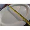 Image 14 : Qty 4 Ipatrizi White Ceramic Serving Dishes, Platter 21", Bowls 15" Dia