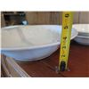 Image 16 : Qty 4 Ipatrizi White Ceramic Serving Dishes, Platter 21", Bowls 15" Dia