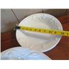 Image 17 : Qty 4 Ipatrizi White Ceramic Serving Dishes, Platter 21", Bowls 15" Dia